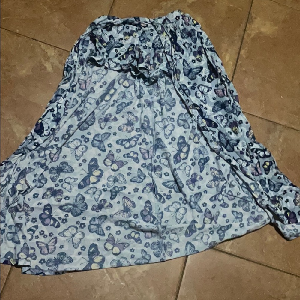 Butterfly skirt short dress